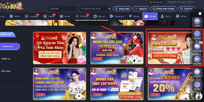Chương trình thưởng các ngày 5, 15, 25
